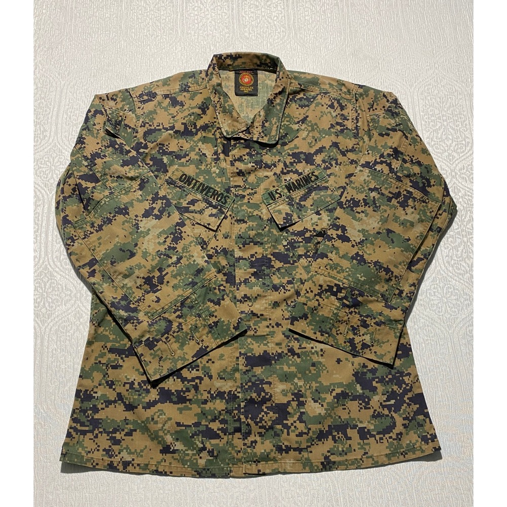 USMC MCCUU MARPAT Woodland Camo Uniform Blouse Jacket M Regular 2006 Ontiveros